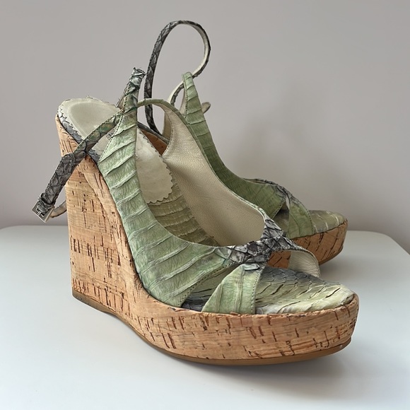 VINTAGE PRADA PLATFORM SANDALS - Picture 1 of 11